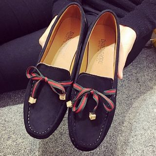 Giày lười da lộn 2 màu