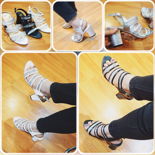 7p sandal phối lưới