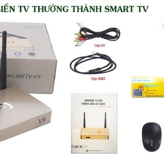 Android tv box - online tv v9 ram 2g vàng gold