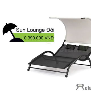 Ghế thư giản lounge sun đôi / ghế ngoài trời / ghế thư giản