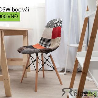 Ghế eames dsw bọc vải/ ghế cafe / ghế văn phòng/ ghế ăn