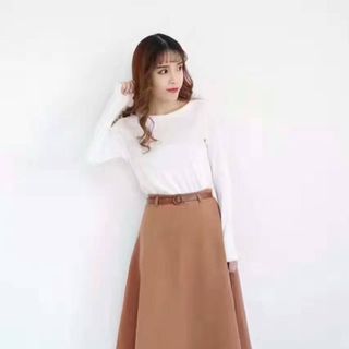 Cq1308001 chân váy vintage kèm nịt
