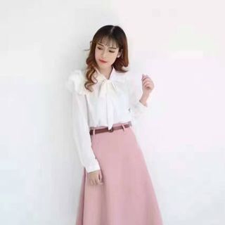 Cq1308001 chân váy vintage kèm nịt