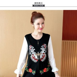 Đầm thêu bướm xinh