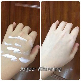 Kem body lotion chống nắng dưỡng trắng amber whitening
