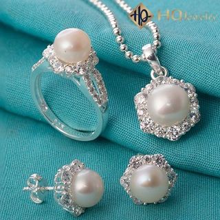 Bộ trang sức ngọc trai primrose set167-pearl