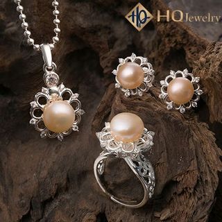 Bộ trang sức ngọc trai hoàng xuân set169-pearl
