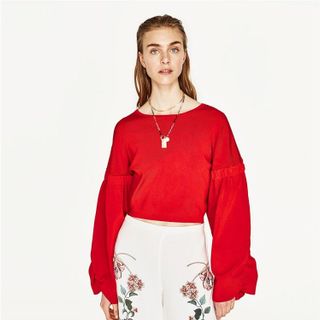 Quần culottes hoa - 7