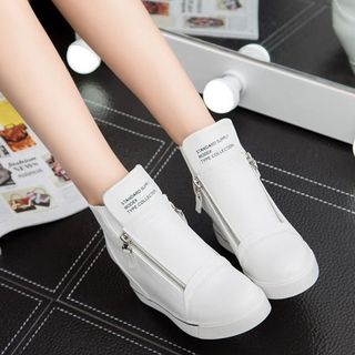 Giày thể thao độn đế dây kéo bên hông