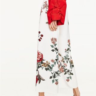 Quần culottes hoa - 7