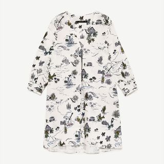Áo sơ mi nữ họa tiết dáng dài - 5