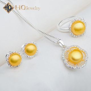 Bộ trang sức ngọc trai hoa mai set165-pearl