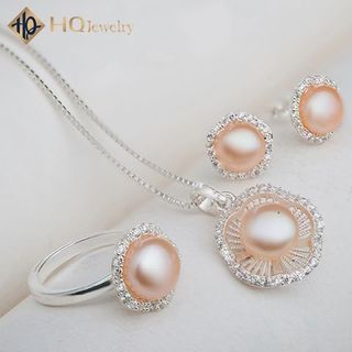Bộ trang sức ngọc trai hoa mai set165-pearl
