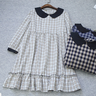 Đầm babydoll caro