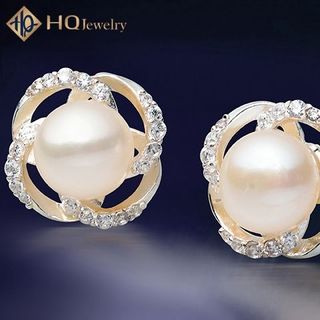 Bộ trang sức ngọc trai nữ hoàng mùa xuân set164-pearl