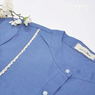 Sơmi linen chạy ren