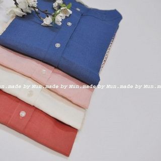 Sơmi linen chạy ren