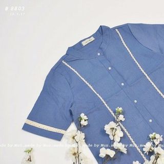 Sơmi linen chạy ren