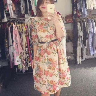 Váy voan hoa sang chảnh