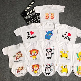 Set 5 bộ tay ngắn quần chip cho bé
