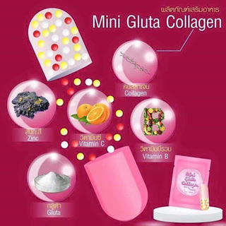 Viên uống trắng da mini gluta collagen