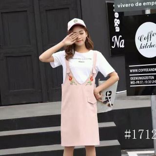 Yếm khaki thêu