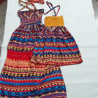 Đầm maxci các kiểu set maxci mẹ và bé