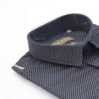 Áo sơ mi chấm bi dài tay
