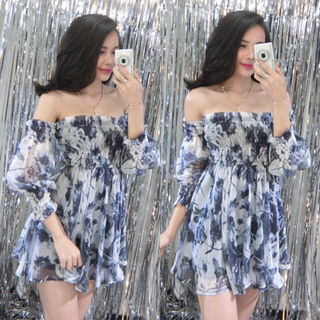 Đầm voan nhún new