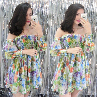 Đầm voan nhún new