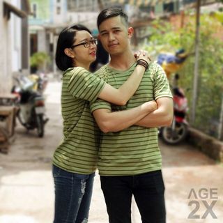 Áo thun sọc ngang