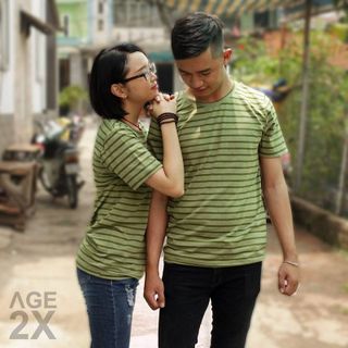 Áo thun sọc ngang