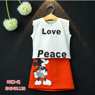 Set bộ mickey chân váy