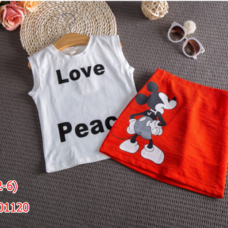 Set bộ mickey chân váy