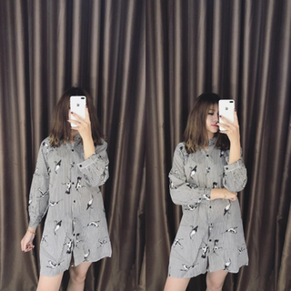 Đầm suôn hạc qc