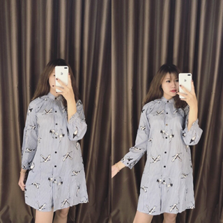 Đầm suôn hạc qc