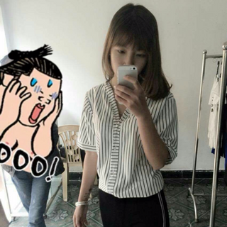 Áo sơ mi cổ v