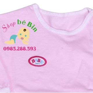 Áo dài tay sơ sinh babyborn màu