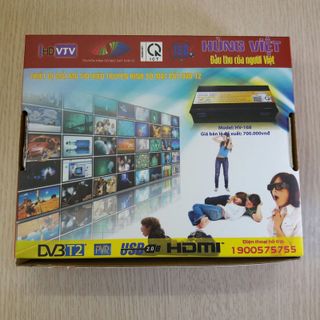 Đầu thu kỹ thuật dvb-t2 hùng việt hv-168 combo 1