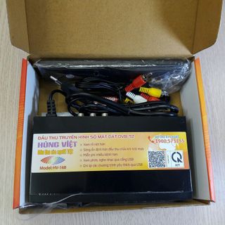 Đầu thu kỹ thuật dvb-t2 hùng việt hv-168 combo 1
