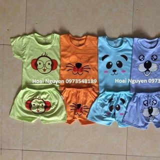 Bộ cotton cho bé từ dưới 18kg hàng việt nam