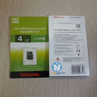 Thẻ nhớ toshiba micro sd card class 4 4gb combo 2