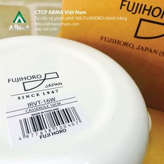Nồi tráng men fujihoro - irvt-16w hoa văn hoa hồng