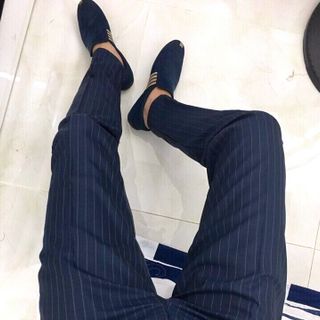 Quần tây ống côn sọc