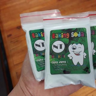 Baking soda mix bạc hà