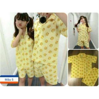 Đồ bộ pijama thái lan vịt cổ lá