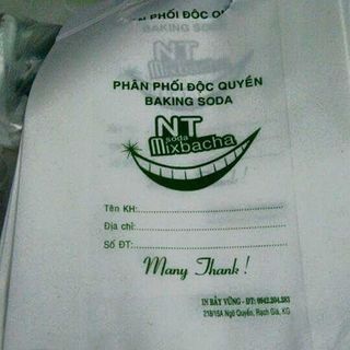 Baking soda mix bạc hà