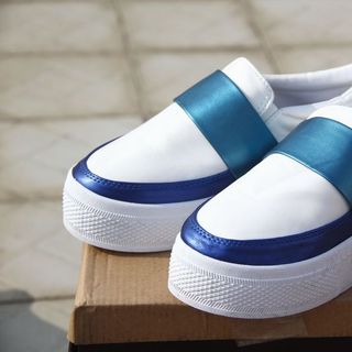 Giày slip on nữ ruy băng