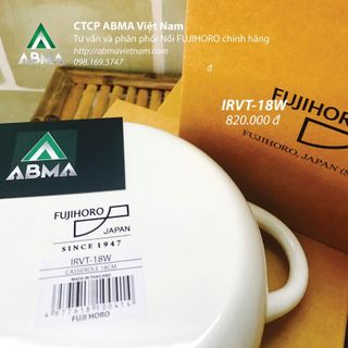 Nồi tráng men fujihoro - irvt-18w hoa văn hoa hồng