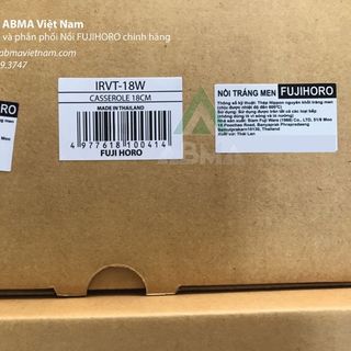 Nồi tráng men fujihoro - irvt-18w hoa văn hoa hồng